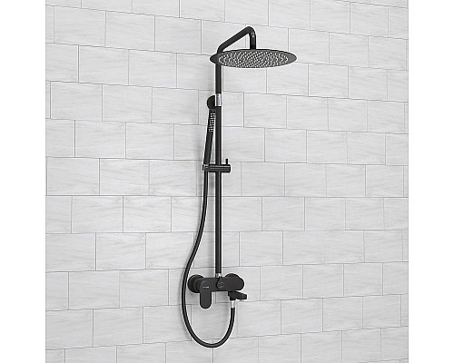 Приобрести Душевая система WasserKRAFT A174.160.217.CB Черная матовая в магазине сантехники Santeh-Crystal.ru