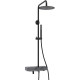 Купить Душевая система WasserKRAFT A114.258.217.CB Thermo с термостатом Черная матовая в магазине сантехники Santeh-Crystal.ru