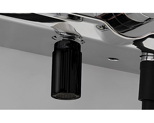 Купить Душевая система WasserKRAFT A114.258.217.CB Thermo с термостатом Черная матовая в магазине сантехники Santeh-Crystal.ru