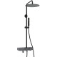 Купить Душевая система WasserKRAFT A114.160.218.CB Thermo с термостатом Черная матовая в магазине сантехники Santeh-Crystal.ru