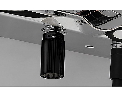 Заказать Душевая система WasserKRAFT A114.255.218.CB Thermo с термостатом Черная матовая в магазине сантехники Santeh-Crystal.ru