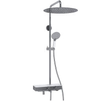 Душевая система WasserKRAFT A113.117.058.CH Thermo с термостатом Хром Белая