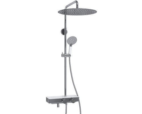 Купить Душевая система WasserKRAFT A113.117.058.CH Thermo с термостатом Хром Белая в магазине сантехники Santeh-Crystal.ru