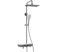 Душевая система WasserKRAFT A113.069.126.CH Thermo с термостатом Хром Белая