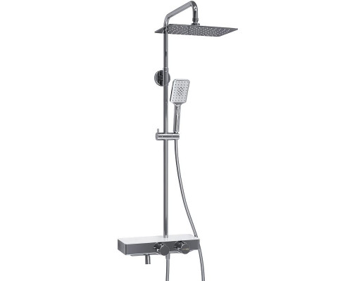 Купить Душевая система WasserKRAFT A113.069.126.CH Thermo с термостатом Хром Белая в магазине сантехники Santeh-Crystal.ru