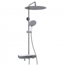 Душевая система WasserKRAFT A113.117.059.CH Thermo с термостатом Хром Белая