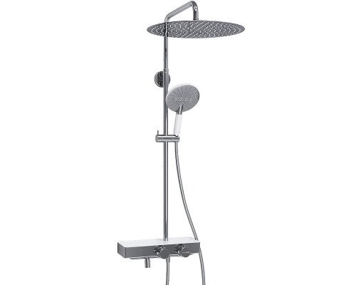 Приобрести Душевая система WasserKRAFT A113.117.059.CH Thermo с термостатом Хром Белая в магазине сантехники Santeh-Crystal.ru