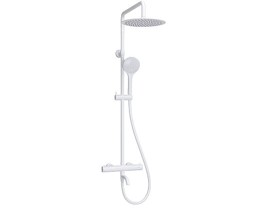 Купить Душевая система WasserKRAFT A188.257.155.WM Thermo с термостатом Белая матовая в магазине сантехники Santeh-Crystal.ru