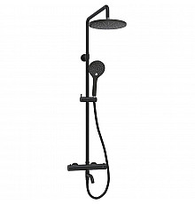 Душевая система WasserKRAFT A288.077.078.BM Thermo с термостатом Черная матовая