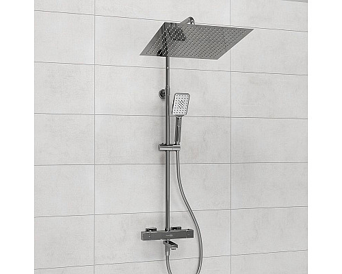 Приобрести Душевая система WasserKRAFT A199.119.126.087.CH Thermo с термостатом Хром в магазине сантехники Santeh-Crystal.ru
