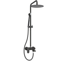 Душевая система WasserKRAFT A174.258.217.CB Черная матовая