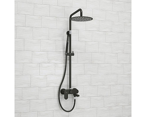 Купить Душевая система WasserKRAFT A174.258.078.CB Черная матовая в магазине сантехники Santeh-Crystal.ru