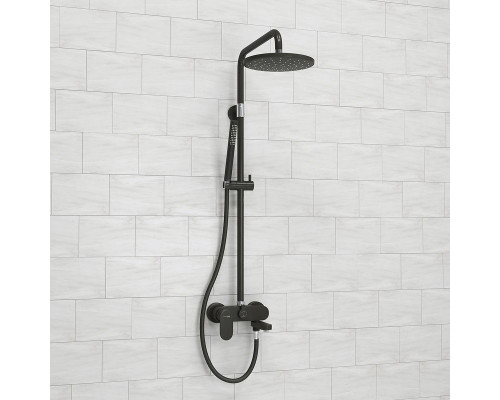 Приобрести Душевая система WasserKRAFT A174.077.217.CB Черная матовая в магазине сантехники Santeh-Crystal.ru