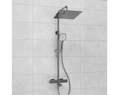 Купить Душевая система WasserKRAFT A199.118.065.087.CH Thermo с термостатом Хром в магазине сантехники Santeh-Crystal.ru