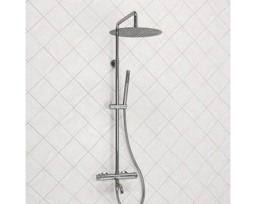 Приобрести Душевая система WasserKRAFT A188.116.137.087.CH Thermo с термостатом Хром в магазине сантехники Santeh-Crystal.ru