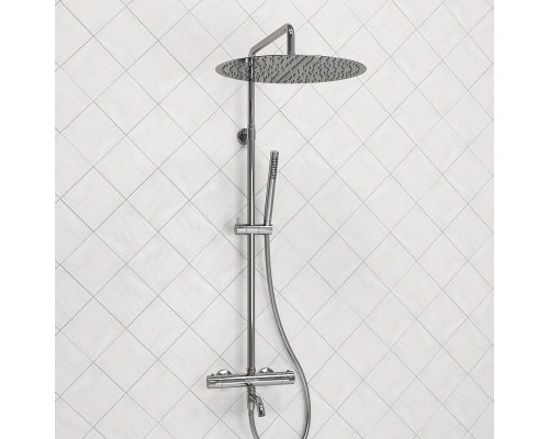 Приобрести Душевая система WasserKRAFT A188.117.137.087.CH Thermo с термостатом Хром в магазине сантехники Santeh-Crystal.ru