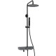 Приобрести Душевая система WasserKRAFT A114.258.218.CB Thermo с термостатом Черная матовая в магазине сантехники Santeh-Crystal.ru
