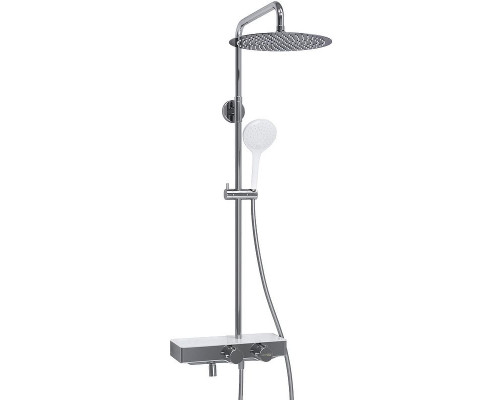 Приобрести Душевая система WasserKRAFT A113.116.155.CH Thermo с термостатом Хром Белая в магазине сантехники Santeh-Crystal.ru