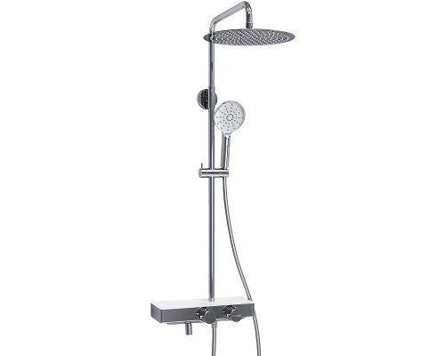 Купить Душевая система WasserKRAFT A113.116.127.CH Thermo с термостатом Хром Белая в магазине сантехники Santeh-Crystal.ru