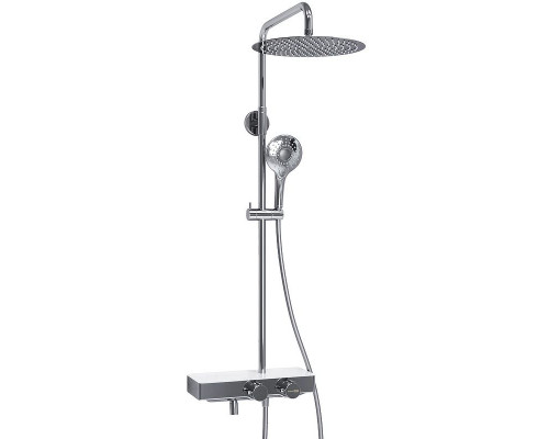 Заказать Душевая система WasserKRAFT A113.116.101.CH Thermo с термостатом Хром Белая в магазине сантехники Santeh-Crystal.ru