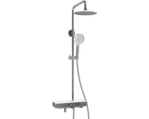 Приобрести Душевая система WasserKRAFT A113.067.127.CH Thermo с термостатом Хром Белая в магазине сантехники Santeh-Crystal.ru