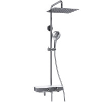 Душевая система WasserKRAFT A113.118.101.CH Thermo с термостатом Хром Белая