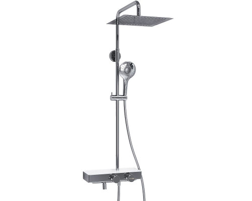 Приобрести Душевая система WasserKRAFT A113.118.101.CH Thermo с термостатом Хром Белая в магазине сантехники Santeh-Crystal.ru