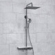Приобрести Душевая система WasserKRAFT A113.118.101.CH Thermo с термостатом Хром Белая в магазине сантехники Santeh-Crystal.ru