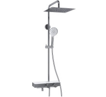 Душевая система WasserKRAFT A113.118.127.CH Thermo с термостатом Хром Белая