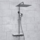 Заказать Душевая система WasserKRAFT A113.119.101.CH Thermo с термостатом Хром Белая в магазине сантехники Santeh-Crystal.ru