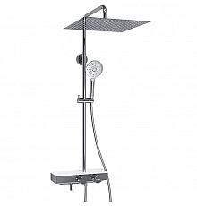 Душевая система WasserKRAFT A113.119.127.CH Thermo с термостатом Хром Белая