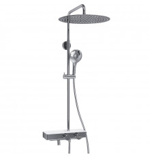 Душевая система WasserKRAFT A113.117.101.CH Thermo с термостатом Хром Белая
