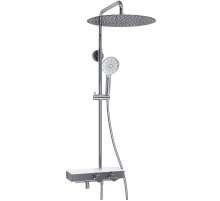 Душевая система WasserKRAFT A113.117.127.CH Thermo с термостатом Хром Белая