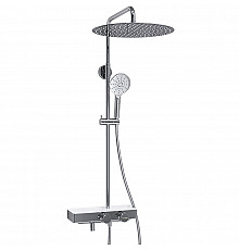 Душевая система WasserKRAFT A113.117.127.CH Thermo с термостатом Хром Белая
