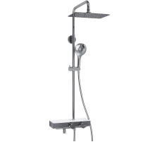 Душевая система WasserKRAFT A113.069.101.CH Thermo с термостатом Хром Белая