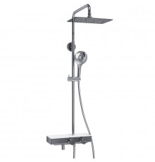 Душевая система WasserKRAFT A113.069.101.CH Thermo с термостатом Хром Белая