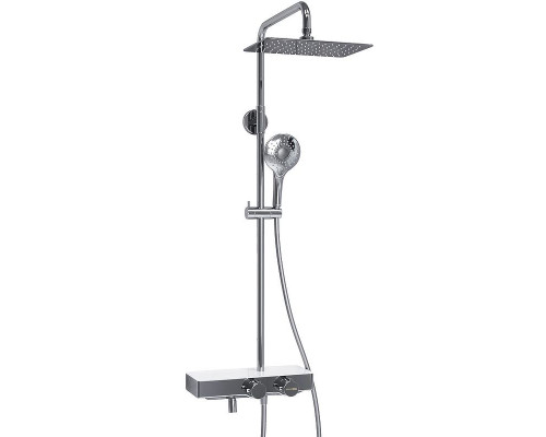 Заказать Душевая система WasserKRAFT A113.069.101.CH Thermo с термостатом Хром Белая в магазине сантехники Santeh-Crystal.ru
