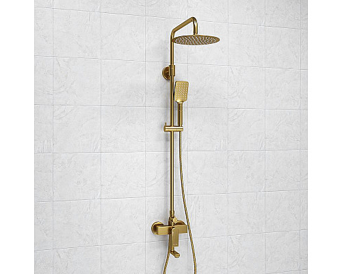 Купить Душевая система WasserKRAFT A155.259.201.BG Золото матовое в магазине сантехники Santeh-Crystal.ru
