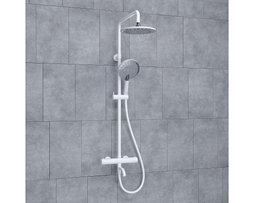 Заказать Душевая система WasserKRAFT A188.067.059.WM Thermo с термостатом Белый матовый в магазине сантехники Santeh-Crystal.ru