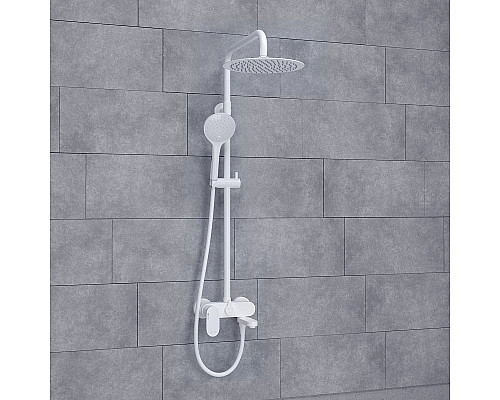 Приобрести Душевая система WasserKRAFT A185.257.155.WM Белая матовая в магазине сантехники Santeh-Crystal.ru