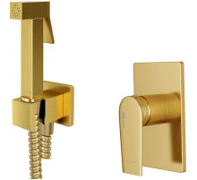 Гигиенический душ со смесителем WasserKRAFT А55094 Золото матовое