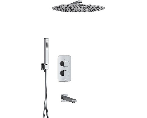 Заказать Душевая система WasserKRAFT A178644 Thermo с термостатом Хром в магазине сантехники Santeh-Crystal.ru