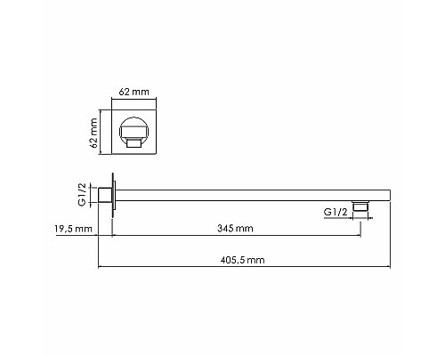 Заказать Душевая система WasserKRAFT A178644 Thermo с термостатом Хром в магазине сантехники Santeh-Crystal.ru