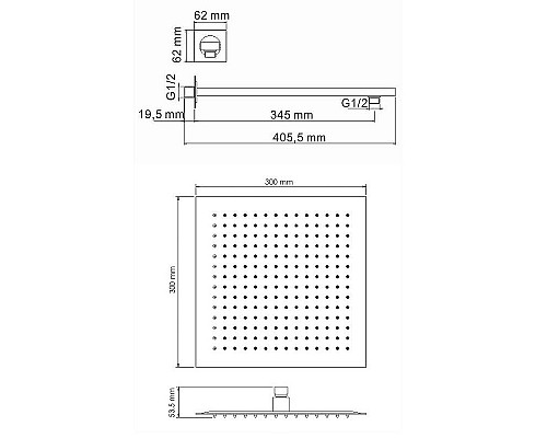 Купить Душевая система WasserKRAFT A172071 Черная матовая в магазине сантехники Santeh-Crystal.ru
