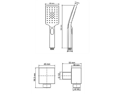 Купить Душевая система WasserKRAFT A172071 Черная матовая в магазине сантехники Santeh-Crystal.ru