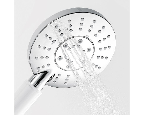 Купить Ручной душ WasserKRAFT A058 Хром Белый в магазине сантехники Santeh-Crystal.ru