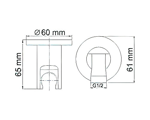 Приобрести Шланговое подключение WasserKRAFT A022 Хром в магазине сантехники Santeh-Crystal.ru