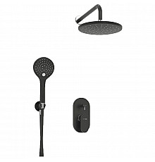 Душевая система WasserKRAFT Elbe A16777 Черная матовая