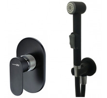 Гигиенический душ со смесителем WasserKRAFT Elbe A117451 Черный матовый