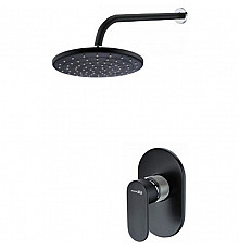 Душевая система WasserKRAFT Elbe A12777 Черная матовая